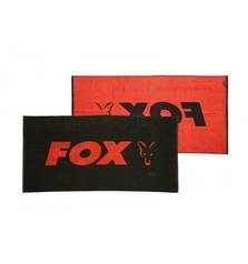 FOX BEACH TOWEL BLACK ORANGE