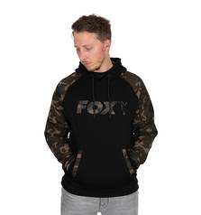 FOX RAGLAN HOODY BLACK/BROWN