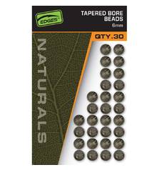 FOX NATURALS TAPERED BORE BEADS 6MM