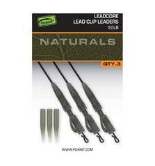 FOX NATURALS LEADCORE LEAD CLIP LEADERS 50lb