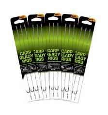 FOX CARP READY RIGS WIDE GAPE 20cm 20lb micro barbed 3pcs