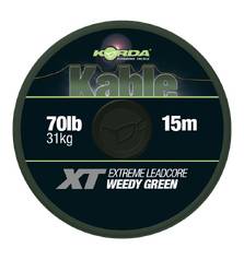 KORDA KABLE XT EXTREME LEADCORE 70lb/15m GREEN