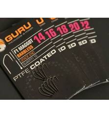 GURU HOOK F1 MAGGOT BARBLESS SPADE END