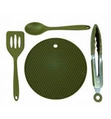 TRAKKER 4PIECE SILICONE UTENSIL SET