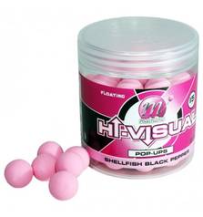 MAINLINE HI VISION POP UPS SHELLFISH BLACK PEEPER 15mm