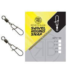 REFUSE TO BLANK SWIVEL ROUND SNAP