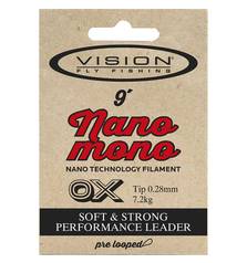 VISION NANO MONO 9ft TAPERED LEADER