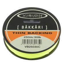 VISION BAKKARI THIN BACKING CHARTERUSE 250m 30lb