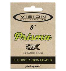 VISION PRISMA 9ft FLUOROCARBON TAPERED LEADER
