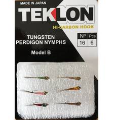 TEKLON FLIES ASSORT TUNGSTEN PERDIGON NYMPHS