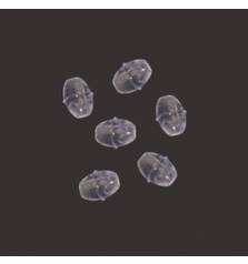 ASARI SOFT LUMINOUS CLEAR OVAL BEADS