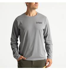 ADVENTER & FISHING T-SHIRT LONG SLEEVE TITANIUM