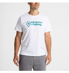 ADVENTER & FISHING T-SHIRT WHITE & BLUEFIN