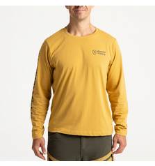 ADVENTER & FISHING T-SHIRT LONG SLEEVE MUSTARD