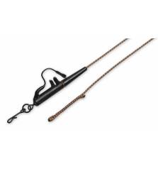 CARP R US TOTAL LEADCORE LEADER 92cm 60lb SNAG CLIP SYSTEM SILT