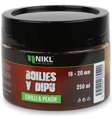 NIKL BOILIES IN DIP CHILLI PEACH 18+20mm 250g