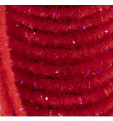 SEMPERFLI SPARKLE WORM CHENILLE #FLUORO RED