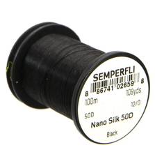SEMPERFLI NANO SILK 50D 100m 12/0 #BLACK