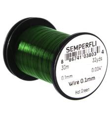 SEMPERFLI WIRE 0,1mm #HOT GREEN