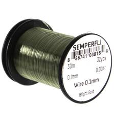 SEMPERFLI WIRE 0,1mm #BRIGHT GOLD