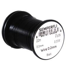 SEMPERFLI TYING WIRE 0,2mm #BLACK