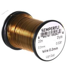SEMPERFLI TYING WIRE 0,2mm #LIGHT GOLD