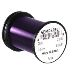 SEMPERFLI TYING WIRE 0,2mm #PURPLE
