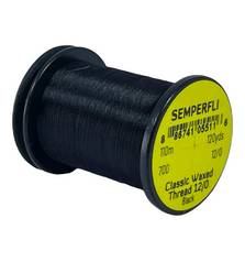 SEMPERFLI CLASSIC WAXED THREAD 12/0 70D 110M #BLACK