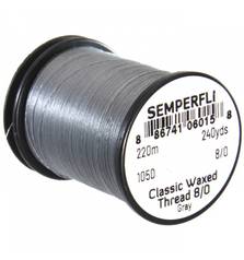 SEMPERFLI WAXED THREAD 8/0 #GREY