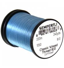 SEMPERFLI WAXED THREAD 8/0 #CORNFLOWER
