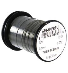 SEMPERFLI TYING WIRE 0,3mm #BRIGHT SILVER