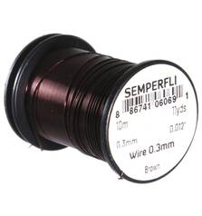SEMPERFLI TYING WIRE 0,3mm #BROWN