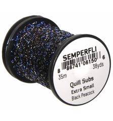 SEMPERFLI PEACOCK QUILL SUBS #SMALL BLACK PEACOCK