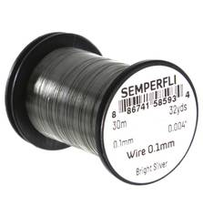 SEMPERFLI WIRE 0,1mm #BRIGHT SILVER