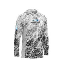 FISHWALKER AQUATIS LONG SLEEVE HOODED WHITE