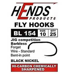 HENDS FLY HOOKS BL154 BARBLESS