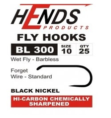 HENDS FLY HOOKS BL300 BARBLESS