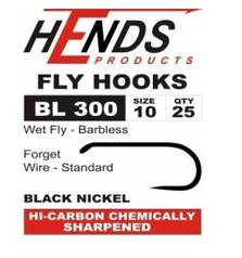 HENDS FLY HOOKS BL300 BARBLESS