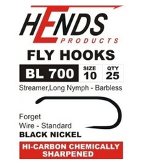 HENDS FLY HOOKS BL700 BARBLESS