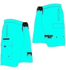 MONSTER BITE BOARD SHORTS TURQUOISE