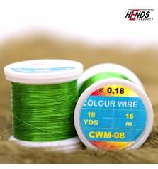 HENDS COLOUR WIRE GREEN 0.09