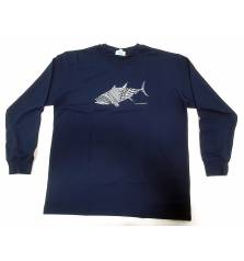 FISHERMAN DRY LONG SLEEVE SHIRT TUNA NAVY
