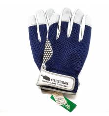 FISHERMAN PREMIUM SUPER COOL GLOVES NAVY#XL