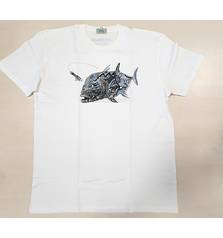 FISHERMAN GT TATOO T-SHIRT WHITE/BLUE