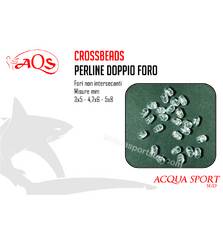 AQS BOLENTINO CROSS BEADS 4.7X6MM 20PCS