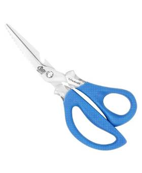 Cuda 8 Titanium Needle Nose/ Split Ring Pliers, for Fishing, Blue