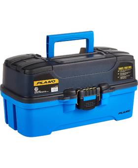 PLANO THREE-TRAY BOX SMOKE/BLUE