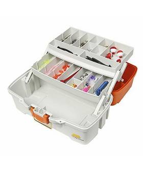 PLANO LETS FISH 150PC KIT ORANGE TWO TRAY TACKLE BOX