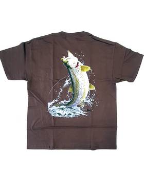 FISHING T-SHIRT BROWN RAINBOW TROUT