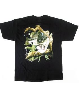 FISHING T-SHIRT BLACK BASS2